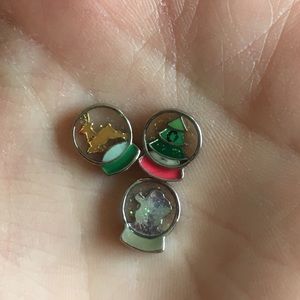 Origami Owl Jewelry - Origami Owl snow globe charms bundle Origami Owl Jewelry - Origami Owl snow globe charms bundle